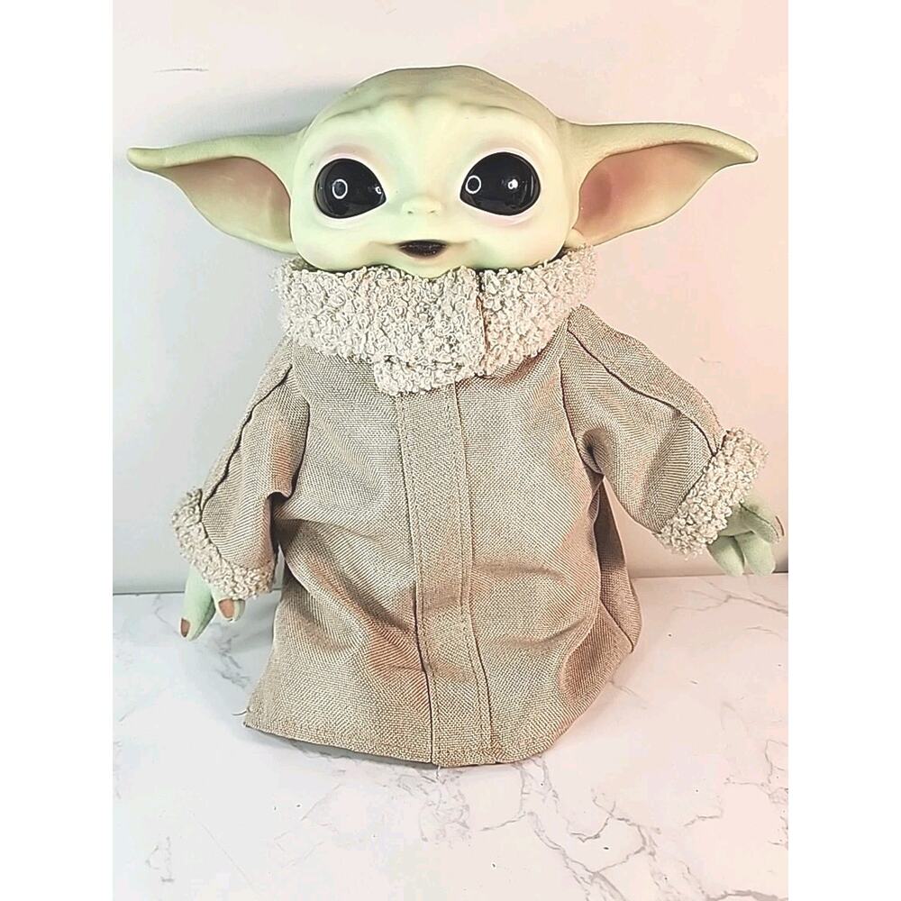 Grogu Baby Yoda The Child Plush 12” Rubber Head Star Wars Mattel Mandalorian